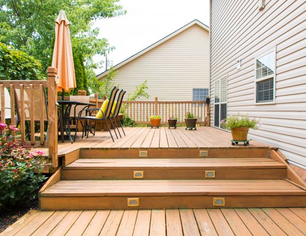Wooden Patio Installation in Plymouth