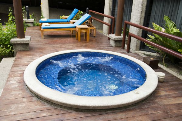 Hot Tub Deck Construction in Plymouth
