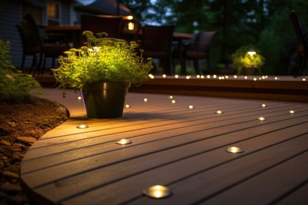 Ground Level Deck Construction in Plymouth